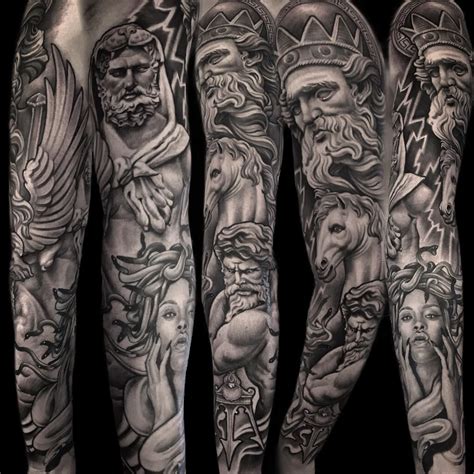 hermes back tattoo|greek mythology tattoo sleeve ideas.